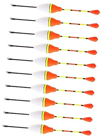 WHAMVOX 10pcs Bold Floats Sea Fishing Floats for Carp Fishing Shape Bobber Buoy Tool