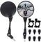Retrovisores Motos Homologados 1Par Espejos Moto Universal, Espejo Retrovisores Giratorio de 360°con Soportes y Tornillos, Espejos Laterales para Motocicletas, Scooters, Ciclomotor, ATV/ MT0