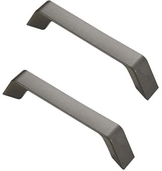 SZLXJMFL Schrankgriffe 96mm, 2 Stück Möbelgriffe Zinklegierung Griffen | Sprühfarbe, Schubladengriffe Lochabstand: 96-320mm Türgriffe Küchengriffe Schrank Griffe für Küchenschränke Grau 96mm/3.8in