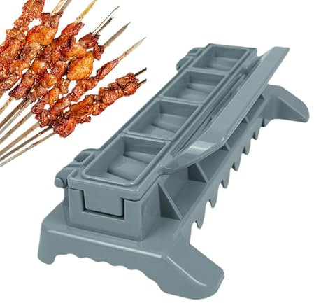 Kebab Grilling Tool, Barbecue Skewer Companion, Professional Kebab Press, Grilling Kebab Maker, BBQ Skewer Press for Camping, Kebab Maker for Garden BBQ, Manual Kebab Tool for Cafe