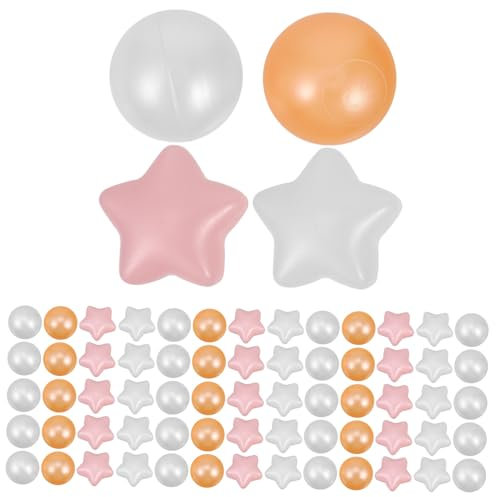 JUMPLAWN 100piezas Juguetes De Piscina De Bolas para Bebes Balones De Plástico Coloridas Balones Lisas y Redondas Juguetes De Piscina Patio Oceánico