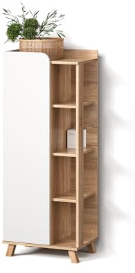 Livinity Midischrank Marano, Sonoma/Weiß, 50 x 128 cm