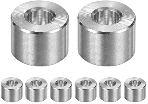 M METERXITY 8PCS M6 304 Distanziali 6mm ID x 14mm OD x 10mm l Argento | In Acciaio Inox, Distanziali Metallici, Distanziali Tondi In Acciaio Inox 304, Per Viti Finitura Liscia, Per Viti Bulloni
