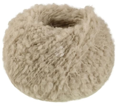 LANA GROSSA Orsetto | Weiches Bouclé-Garn aus Alpaka- und Merinofasern | Handstrickgarn aus 60% Schurwolle (Merino) & 40% Alpaka (superfein) | 50g Wolle zum Stricken & Häkeln | 75m Garn FB 7