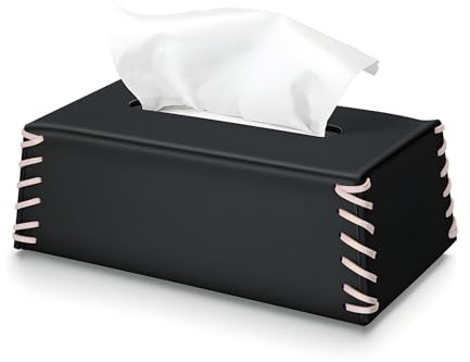Taschentücher Box,Bootoow Pu Leder Kosmetiktücher Box,Taschentuchbox Taschentuchbox Kosmetiktücher Taschentücherbox Geeignet Für Schlafzimmer, Wohnzimmer, Schreibtisch, Auto Und Büro