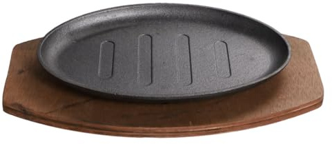 TOYANDONA Sartén De Hierro Antiadherente De 8 Pulgadas Para Barbacoa, Sartén Portátil Para Cocinar Teppanyaki, Material Seguro Para Uso Doméstico Aire Libre