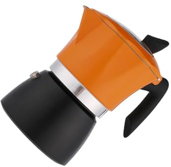 rongweiwang Cafetière à percolation en verre résistant à la chaleur, facile assembler, idéale pour la cuisine, le camping et les réchauds. Cafetière italienne pour expressos et moka.