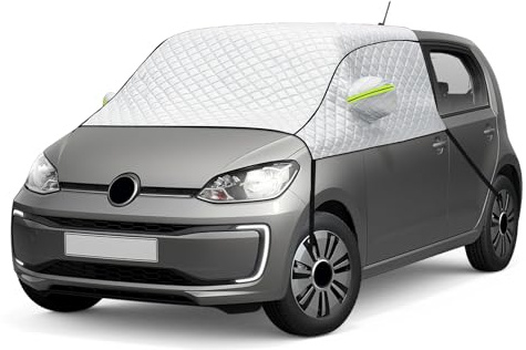 Opaltool Copertura per Parabrezza Auto per VW UP, Copri Parabrezza Auto Esterno in Alluminio con Cuffie Riflettenti per Proteggere dai Raggi UV Neve Ghiaccio Polvere e Sole