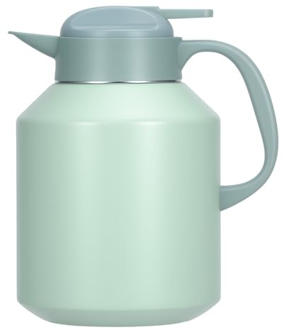 Olerd 2L Thermal Coffee Carafe, Stainless Steel Insulated Jug, Double-Walled Vacuum Coffee Pot for Coffee, Tea, Water (Green)