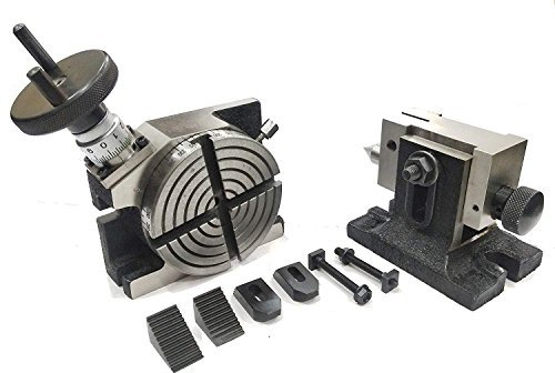 Quality 4/ 100 MM Rotary MILLING INDEXING Table with Suitable Tailstock & M6 CLAMP KIT for MILLING Machine
