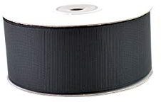 Creativery 25m Ripsband 38mm Schleifenband Deko Band Hochzeit Geschenkband Mattes Satinband Farbe schwarz 030