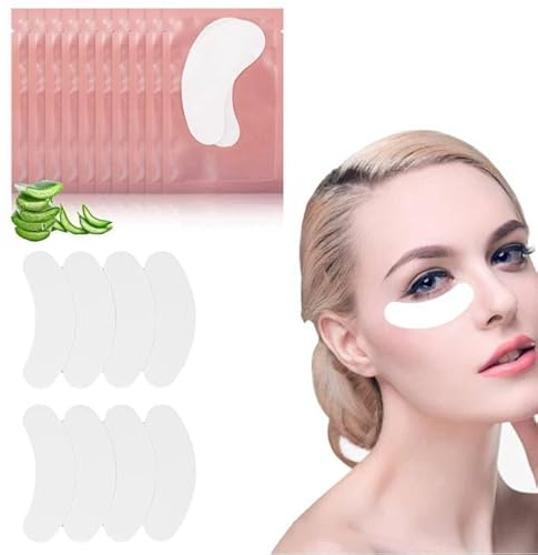 Augenpads für Wimpernverlängerung, Wimpernverlängerungs Gel Pads,50 Paare/satz Wimpernverlängerung Hydrogel Under Eye Gel Augenklappe Pad Aufkleber Make Up Tool für Pro Salon Individuelle