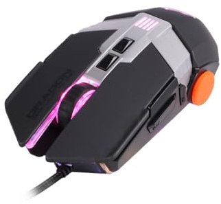 Dragonwar G22 7000DPI Mouse da gioco RGB ergonomico e personalizzabile con 7 pulsanti - Nero