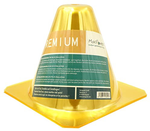 ExtraGreen Pflanzenschutz Haube Pflanzenhut Sonnenhut Pflanzglocke Wachstumshilfe 12er Pack
