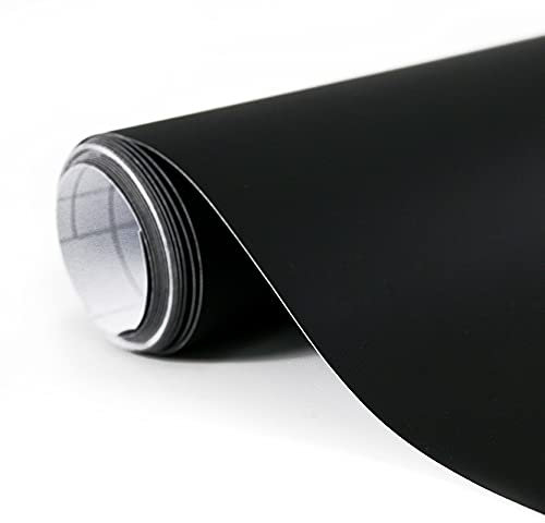 BangShou Pellicola Protettiva Autoadesiva per Auto Fai-da-Te Decorativa 300 x 30 cm, in Vinile (Nero Opaco)