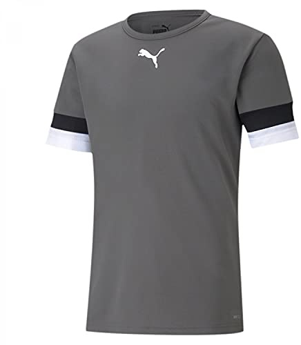 PUMA Mixte enfant Teamrise Jersey Jr Shirt, Smoked Pearl-puma Black-puma White, 140 EU