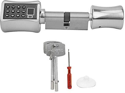 Cerradura De Puerta De Vidrio De Entrada,Cerradura De Cilindro De Llave Antirrobo Bluetooth Con Contraseña De Huella Digital,Cerradura De Cerrojo Digital Electrónica De Seguridad Inteligente,Para P
