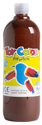 Toy Color Tempera Paint | Burnt Sienna | 1000 ml | Washable Paints for Kids | Poster Paint