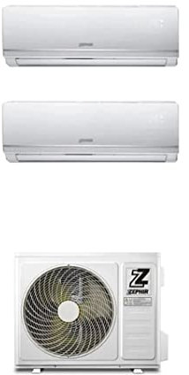 Condizionatore Dual Split 9000 + 12000 Btu, Inverter, Classe A++/A+ - ZDUO 9000 + 12000
