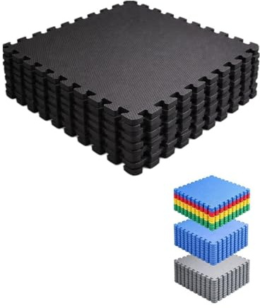 JARDIN202 Puzzlematte für Fitness- und Fitnessböden, Gummischutz, 60 x 60 cm, rutschfeste Matte