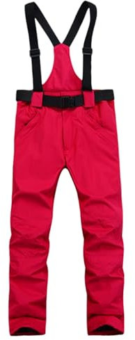 Generisch Skihose Damen Große Größen Warm Schneehose Trekkinghose Slim Fit Snowboardhose Lang Kurzgröße Skihose Skihose wasserdichte Winter Softshellhose Wanderhose Schwarz Winterhose