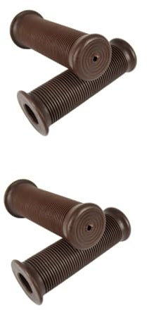 OUNONA 2paare Vintage Tpu Handlebar Grips Rutschfeste Griffe Leichtem Braun Ergonomisches Design Für Besseren Halt Installieren Für