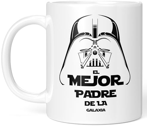LA CASA DE LAS TAZAS® Regalos para Papa. Regalos Originales Día del Padre - Papá - Super Papa, Regalos Hombre Originales - Taza Papa - Cumpleaños Padre, Regalo Gracioso Papa (Blanco)