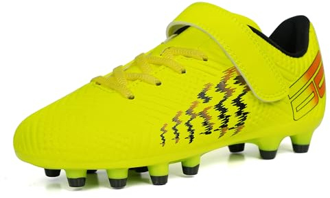 JABASIC Fussballschuhe Kinder Firm Ground Football Fußballschuhe Jungen Mädchen