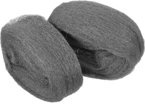 CIYODO Flexible Cleaning Wool Fabric 2pcs Steel Wool Pad for Window Glass and Wood Surfaces