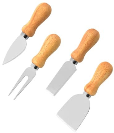 Alipis 2 Sätze Käsemesser cheese knife Käse-Schneide-Set Käse-Schneidewerkzeug-Set Käse-Schneidemaschine- Käseversorgung Käsegabeln für den Haushalt Backzubehör Rostfreier Stahl