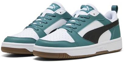 PUMA Unisex Rebound V6 Low Sneaker, Smaragd Ice Puma Svart Puma Vit, 37 EU