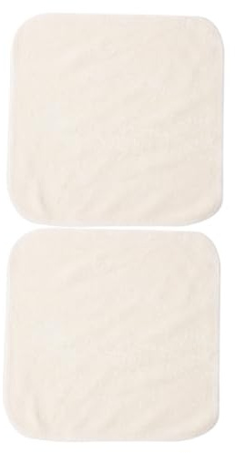 UTHCLO 2pcs Face Washcloths Bamboo Fiber Cleansing Cloths Soft and Gentle Exfoliating Facial Scrubbers Square Reusable and Easy to Clean