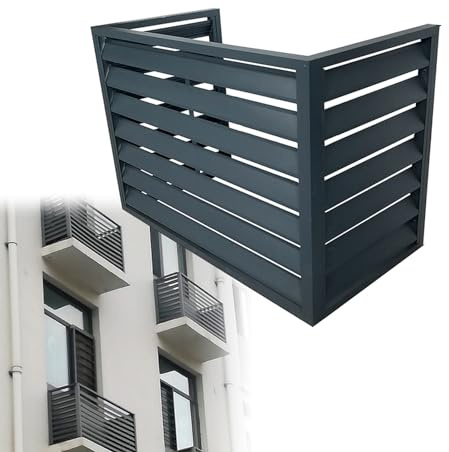 Copertura impermeabile per pompa di calore, protezione in metallo resistente per condensatore, 110 x 60 x 80 cm, ideale per gabbie HVAC su pareti esterne