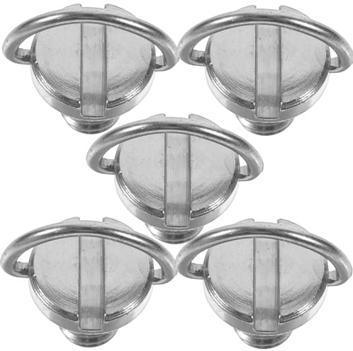 TOBBOMEY 5 pezzi Viti Fotocamera con D-ring in Ferro Nichelato Antiruggine per Montaggio Rapido su Treppiede e Monopiede Viti di Ricambio Leggere e Portatili per Supporto Fotocamera