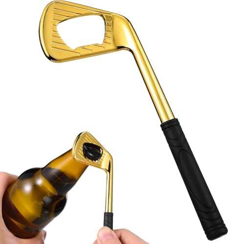 Golf Club Shape Bottle Opener, Handheld Novelty Beer Bottle Opener for Home Pub Outdoor Bar, Men DIY Gifts for The Golf Lover