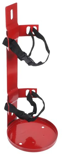 MAGICLULU Supporto per Estintore da Parete con Cinghie Regolabili, Staffa di Montaggio per Estintori 5-7kg, Porta Estintore Compatto per Casa, Ufficio, Hotel e Barca