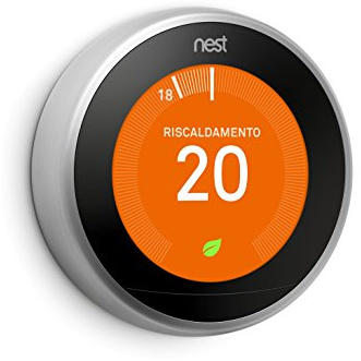 Nest Learning - Termostato Inteligente de 3 A Generación (Versión Española), Acero