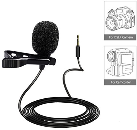 Saramonic SR-XMS2 Broadcast-Quality X/Y Stereo Lavalier Omnidirectional Microphone with 3.5mm TRS Connector for DSLR Cameras, Camcorders, Recorders & Saramonic Devices