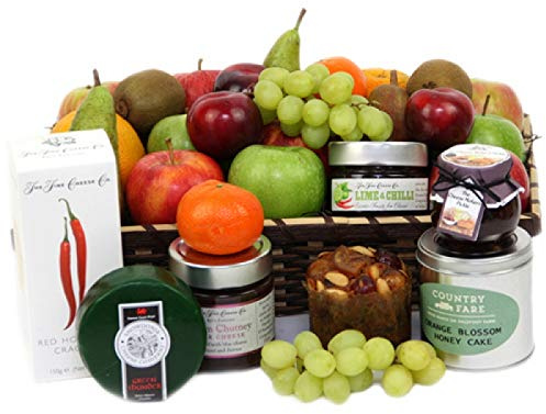 Fruitalicious Cheese Hamper - Fruit Gift Baskets & Gift Hampers Next Day UK delivery