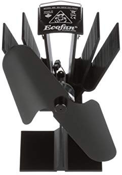 Ecofan 800EUXBX Heat Powered Wood Stove Fan, Black, Multilingual