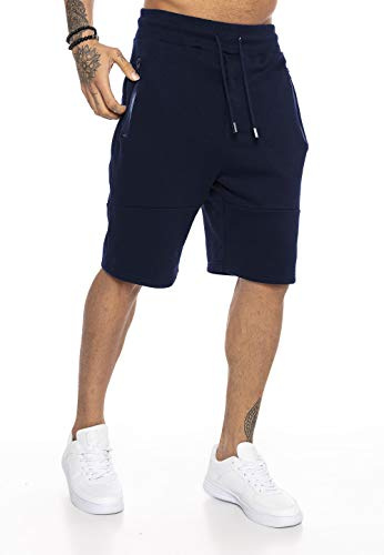 Redbridge Lässige Sweatpants Kurze Hose Shorts Jogger Premium Qualität Navy Blau M
