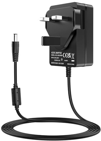 18V 1A DC Power Supply Adapter, 100-240V AC to DC 18V, fit for 18 Volts 100mA~1000mA Devices (NOT Battery Charger)
