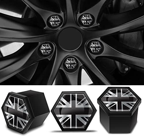 SkinoEu 17mm Wheel Nut Covers 20 Pack 16+4 Bolt Caps Removal Tool NB 28