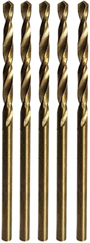 STROTON 5 brocas de cobalto de tamaño pequeño para metal duro, acero, plástico, PVC y madera dura.