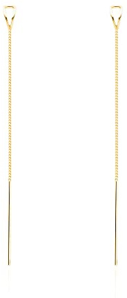 SLUYNZ 925 Sterling Silber Kette Ohrringe für Damen Mädchen Lange Ohrringe Hängend Ohrhänger Minimalistische Ohrringe