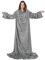 jely Coperta con Maniche & Tasca Indossabile 170x200 cm Coperta Pile con Maniche Divano per Donna Uomo Flanella Morbida Calda TV Coperta Invernale (Grigio Chiaro)