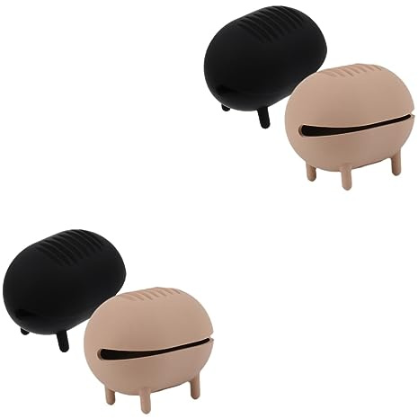 FRCOLOR 4pcs Travel Toiletries Makeup Sponge Box Portable Foundation Sponge Holder Cleaner