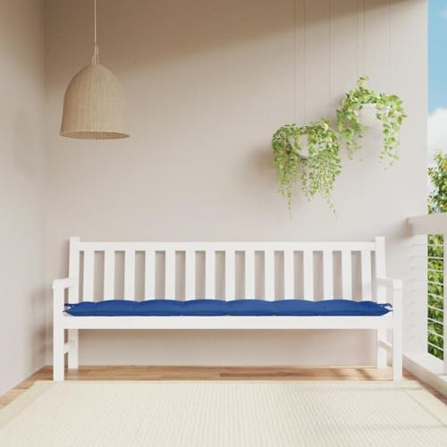 LAPOOH Gartenbank-Auflage Königsblau 200x50x7 cm Oxford-Gewebe, Terrassenmöbel, Wetterfeste Bank, Outdoor Bank, Parkbank, Garten Banken, Deko Bank, Gartenmöbel - 361650
