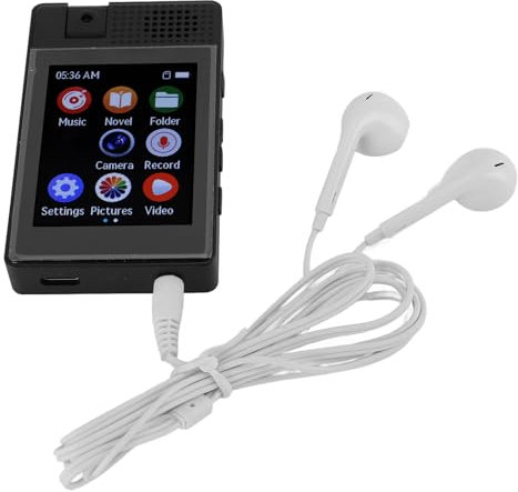 Lecteur MP3 avec Bluetooth, Lecteurs MP3 MP4 avec Caméra et Haut-Parleur, Lecteur de Musique HiFi Portable Grand écran de 2,5 Pouces avec Réduction du Bruit, jusqu'à 50 Heures