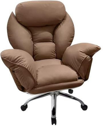 Gaming-Stuhl, Arbeitsstuhl, Liegestuhl für Schlafzimmer, Schreibtischstühle mit Rollen, gepolsterter Drehstuhl, Lazy Loungesessel, Kippfunktion (Kaffee, ohne)